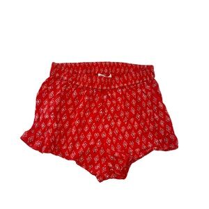 Red patterned Billabong shorts